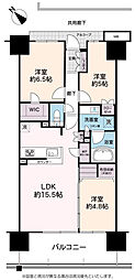エアヒルズ藤沢 3LDKの間取図画像