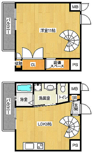 京都府京都市山科区音羽野田町(賃貸マンション1LDK・7階・45.94㎡)の写真 その2