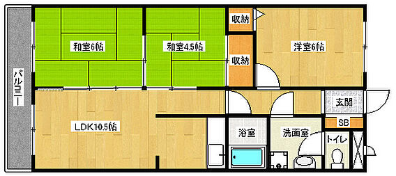 ラポート宇治川_間取り_0