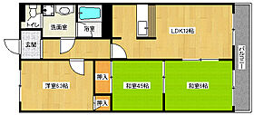 京都府宇治市木幡正中（賃貸マンション3LDK・2階・62.70㎡） その1