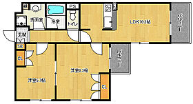 京都府京都市山科区東野森野町（賃貸マンション2LDK・3階・54.00㎡） その2