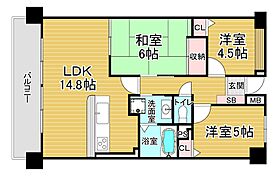 「グラン・コート山科音羽」  ｜ 京都府京都市山科区音羽森廻り町（賃貸マンション3LDK・6階・67.08㎡） その1