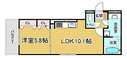 間取図画像 1LDK