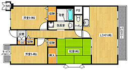 スリーメープル 3LDKの間取図画像