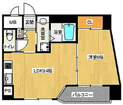 プラネシア神宮道 1LDKの間取図画像