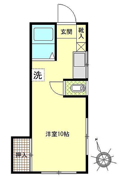 プラスビル 103｜神奈川県川崎市中原区上丸子山王町2丁目(賃貸マンション1R・1階・21.26㎡)の写真 その2