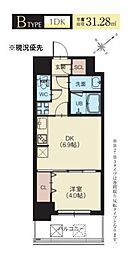 Splendide新横浜 1DKの間取図画像