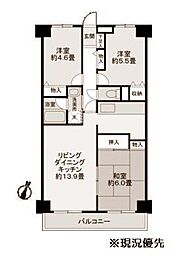 ビューハイツ高山 3LDKの間取図画像