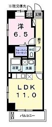 グランスイート新横浜2 1LDKの間取図画像