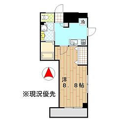 レジデンスエルフ 1Kの間取図画像
