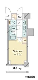ドゥーエ新横浜 1Kの間取図画像