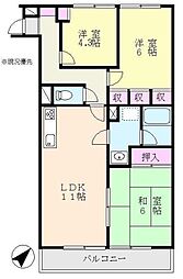 ロークガーデン 3LDKの間取図画像