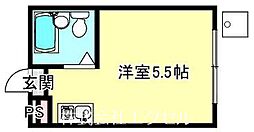 フレックス小平 ワンルームの間取図画像