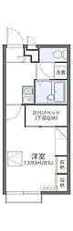 レオパレス幸良2 1Kの間取図画像