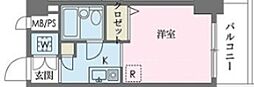 ウインベルソロ国分寺1 ワンルームの間取図画像