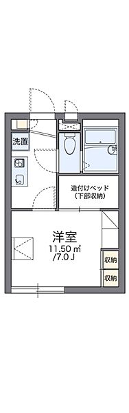 東京都府中市天神町１丁目(賃貸アパート1K・2階・19.87㎡)の写真 その2