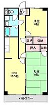 東京都東大和市向原４丁目（賃貸マンション2LDK・4階・57.70㎡） その2