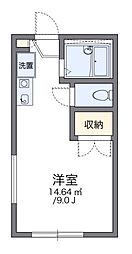 JR南武線 矢川駅 徒歩6分の賃貸アパート 2階1Kの間取り
