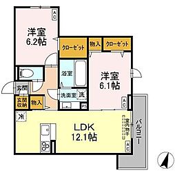 間取図画像 2LDK