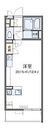 JR中央本線 八王子駅 バス19分 尾崎下車 徒歩3分の賃貸アパート 1階ワンルームの間取り
