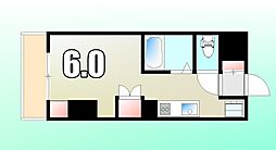 JR中央本線 八王子駅 徒歩4分の賃貸マンション 7階ワンルームの間取り