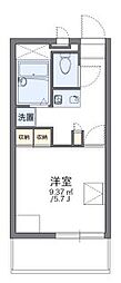 レオパレスルミエール野上 1Kの間取図画像
