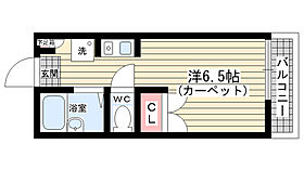 パレード  ｜ 兵庫県西宮市荒木町（賃貸アパート1R・2階・19.63㎡） その2