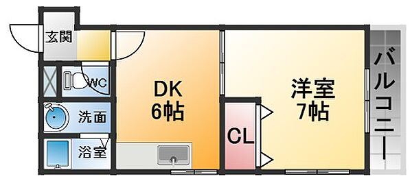 ロイヤルヴィレッジ ｜兵庫県西宮市二見町(賃貸アパート1DK・1階・29.00㎡)の写真 その2