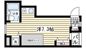 フェリース甲東園  ｜ 兵庫県西宮市上大市1丁目（賃貸マンション1R・3階・20.50㎡） その2