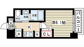 エスリード西宮北口第2  ｜ 兵庫県西宮市深津町（賃貸マンション1K・2階・22.29㎡） その2