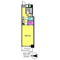 ソフィアコート 1Kの間取図画像
