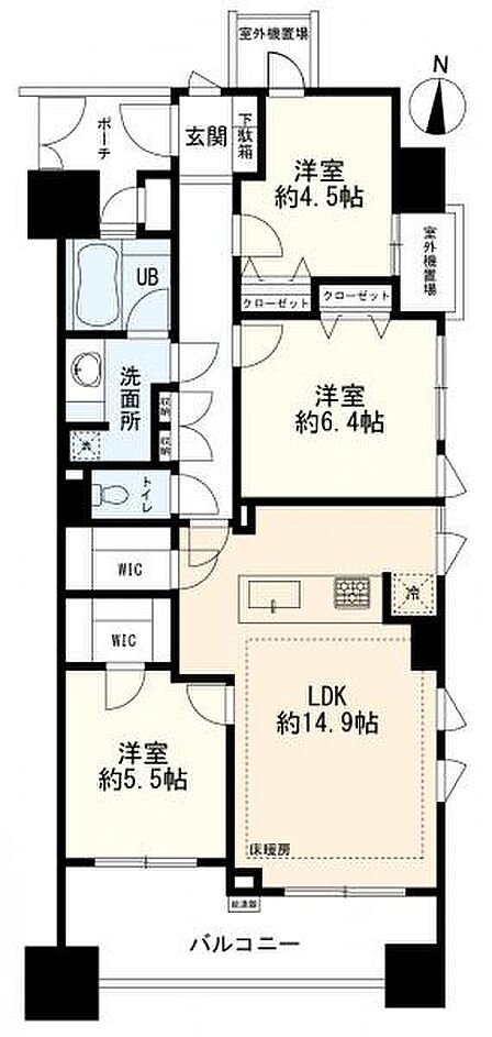 間取図 3LDK