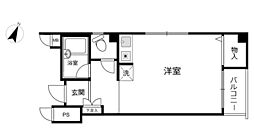 アイリット三宮 ワンルームの間取図画像