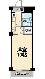 ベルヴュ日吉 ワンルームの間取図画像