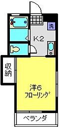 メゾンマツウラ 1Kの間取図画像