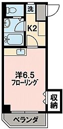 村田ハイツ 1Kの間取図画像