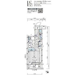 メインステージ武蔵中原ヴィオラ 1Kの間取図画像