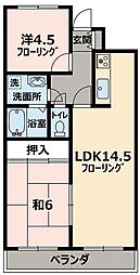 ラ・プリメーラ 2LDKの間取図画像