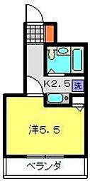 ラ・スール日吉 1Kの間取図画像
