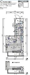 メインステージ武蔵中原ベーシス 1Kの間取図画像