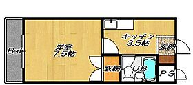 大阪府大東市北条7丁目（賃貸マンション1K・3階・21.00㎡） その2