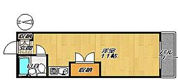 アドバンス1 ワンルームの間取図画像