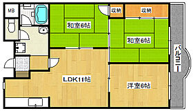 大阪府大東市深野4丁目（賃貸マンション3LDK・4階・63.00㎡） その2