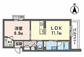 大阪府東大阪市吉田本町3丁目（賃貸マンション1LDK・3階・44.40㎡） その2