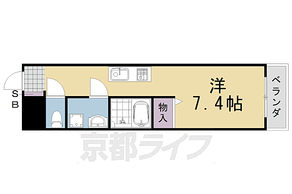 グラン上桂 107｜京都府京都市西京区上桂北ノ口町(賃貸マンション1K・1階・27.20㎡)の写真 その2