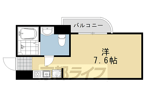 シルクコート嵐山 207｜京都府京都市西京区嵐山薬師下町(賃貸マンション1K・2階・23.61㎡)の写真 その2