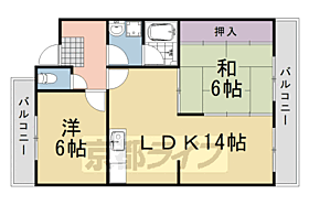 シャンポール蘭 203 ｜ 京都府京都市西京区山田南山田町（賃貸マンション2LDK・2階・57.15㎡） その2