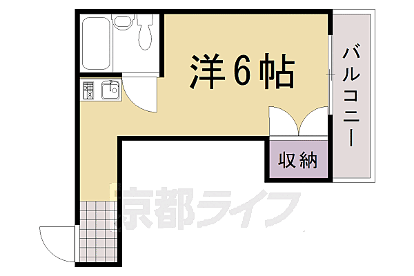 菱田ハイツ 305｜京都府京都市西京区上桂森下町(賃貸マンション1K・3階・18.83㎡)の写真 その2