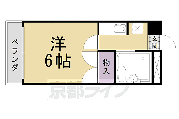 フレグランス東向日 306｜京都府向日市寺戸町西田中瀬(賃貸マンション1K・3階・17.20㎡)の写真 その2