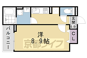 京都府京都市南区唐橋南琵琶町（賃貸アパート1K・3階・31.00㎡） その2